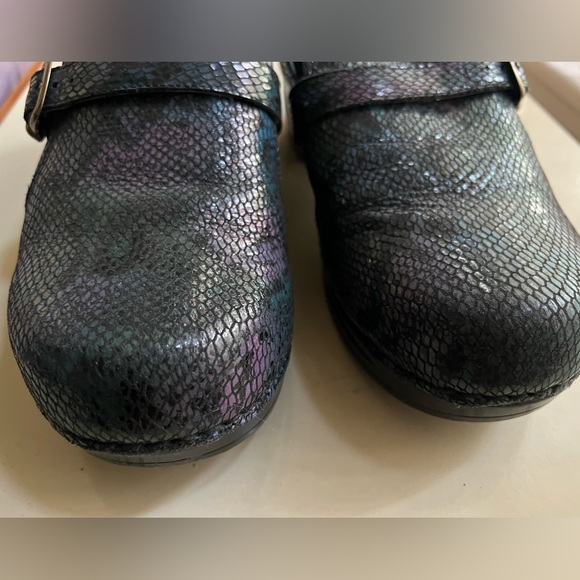 Sanita purple embossed croc Danielle clogs, 41 - Picture 2 of 11